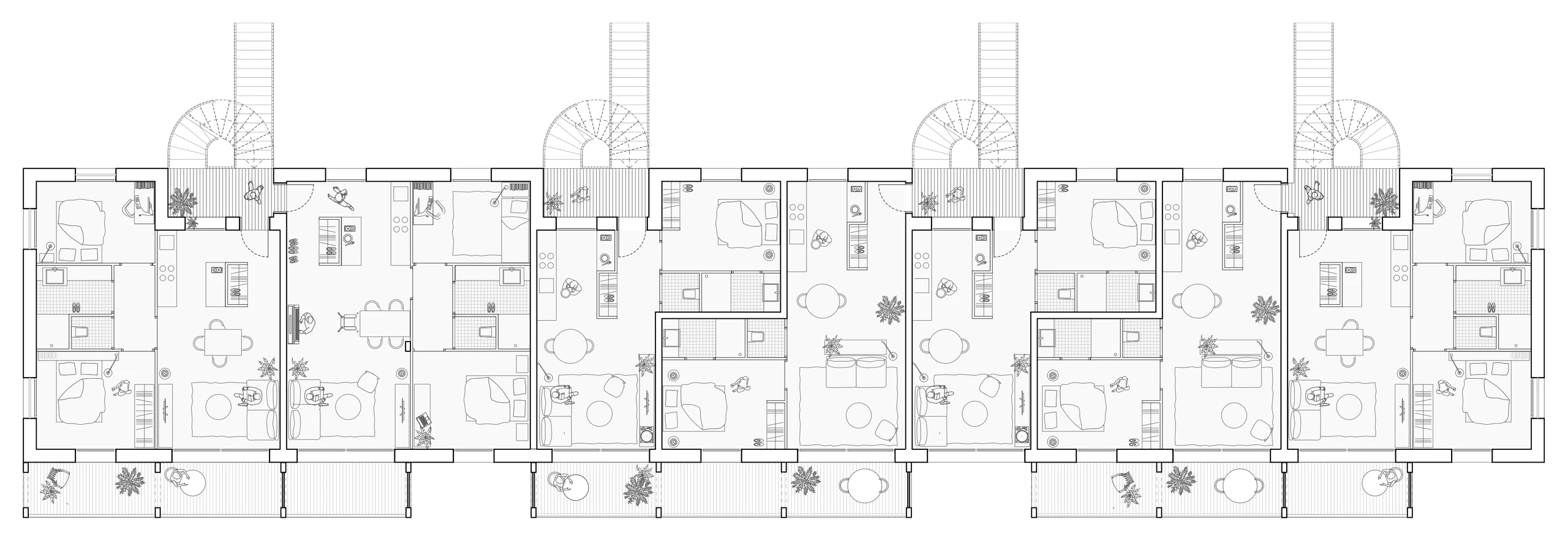 Clos Nogain, plan du premier etage
