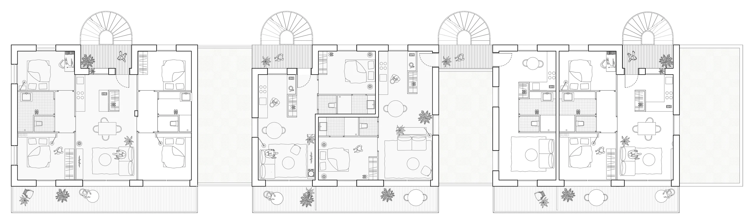 Clos Nogain, plan du deuxieme etage