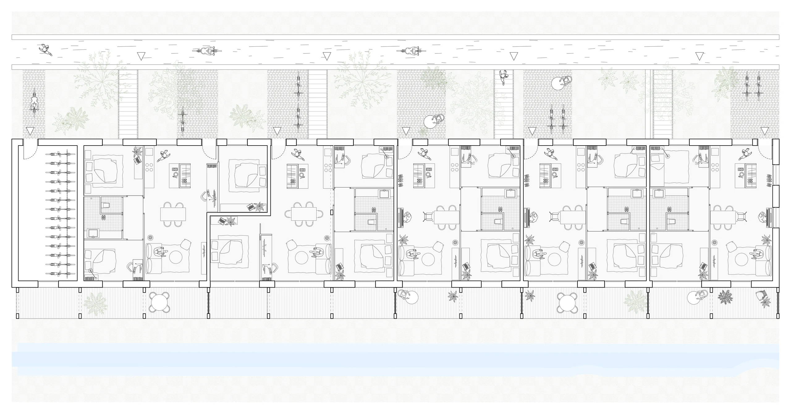 Clos Nogain, plan de rez-de-chaussee
