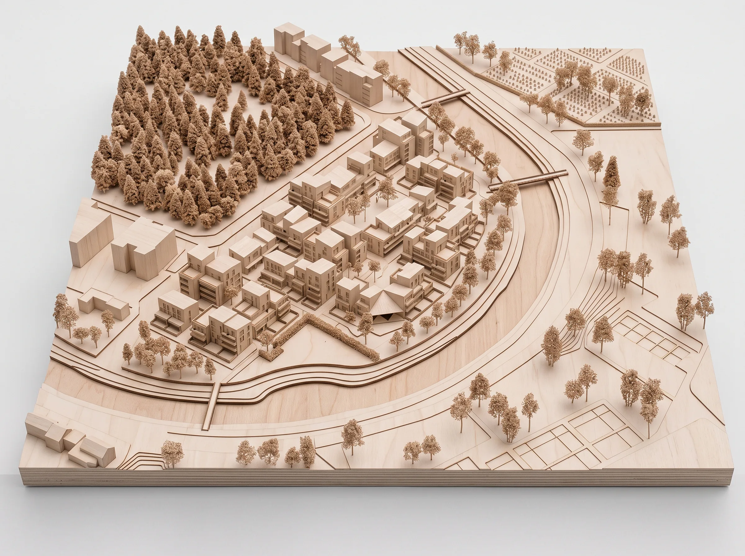 Plaisance - maquette d'ensemble